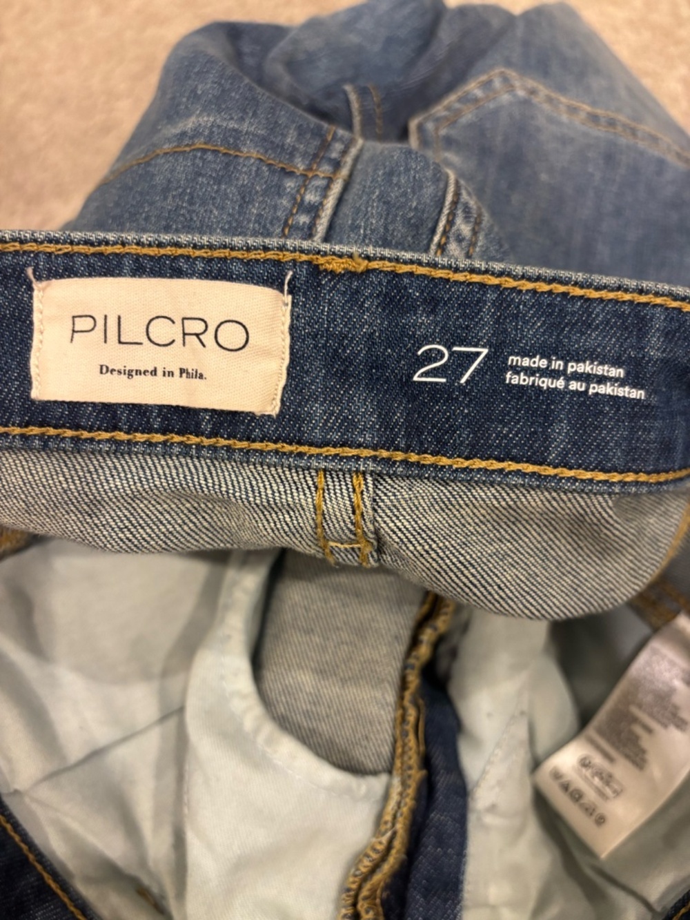Anthropologie The Kenna Mid-Rise Heritage Barrel Jeans by Pilcro size 27 - Picture 5 of 7